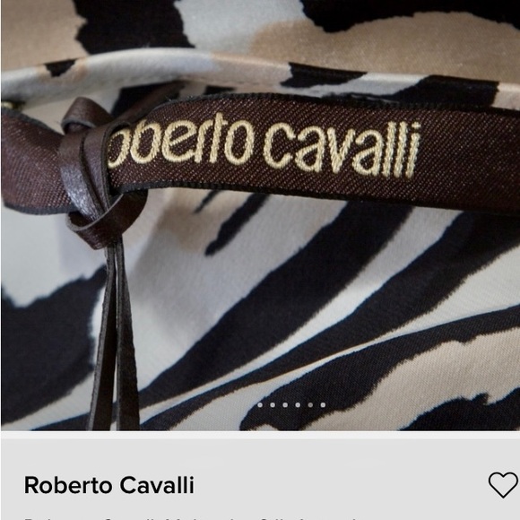 Roberto Cavalli Multicolor Silk Animal Print One Shoulder Asymmetrical Dress - Picture 6 of 10